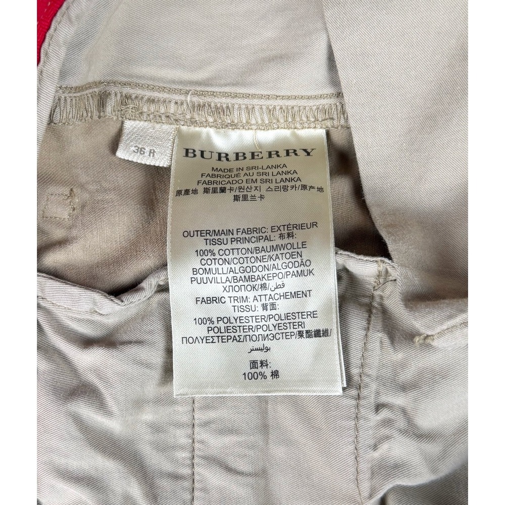 Burberry Brit Men's 36x32 Khaki Chino Pants Classic Fit Cotton Casual Preppy - Picture 4 of 7